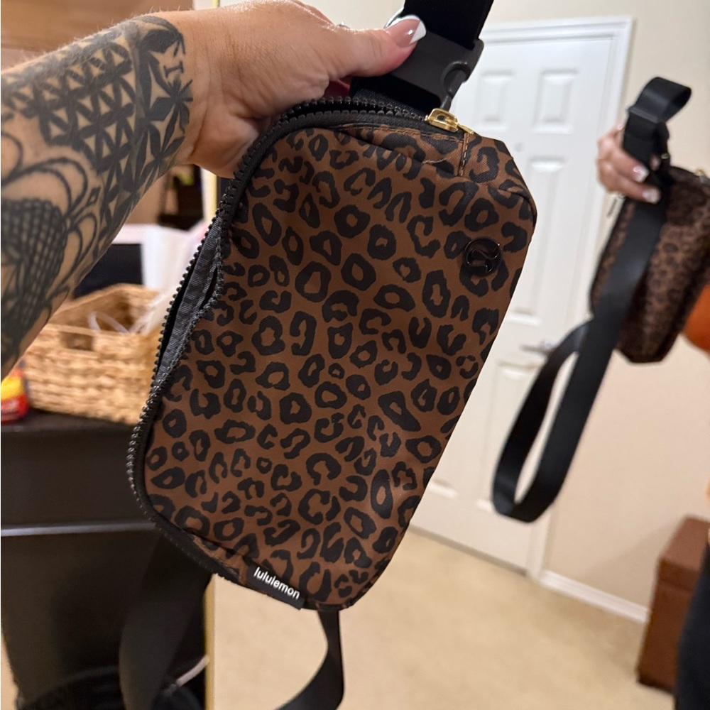 Lululemon Leopard Print Crossbody Bag